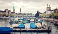 Regnerisches und dennoch schönes Stadtbild - Zürich